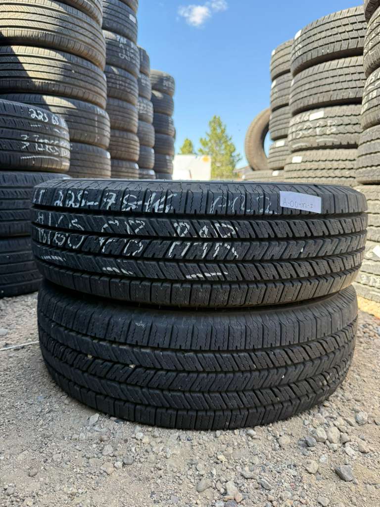 LT225/75R16 Pair (2 Used Tires) Firestone Transforce HT2