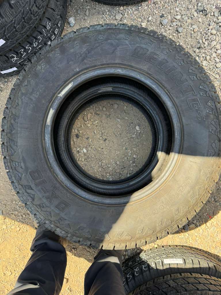LT225/75R16 Pair (2 Used Tires) Delinte DX-10 Bandit A/T