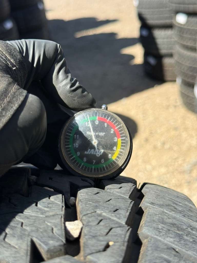 LT225/75R16 Pair (2 Used Tires) Delinte DX-10 Bandit A/T