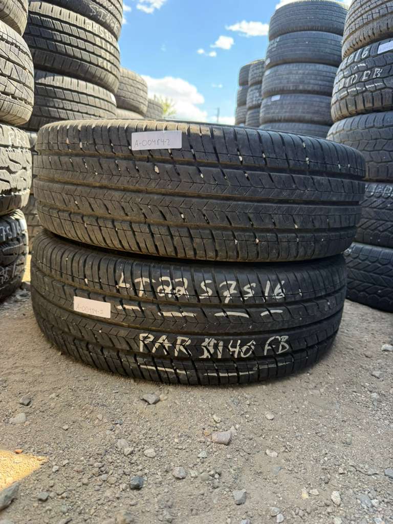 225/75R16C Pair (2 Used Tires) Thunderer Ranger R402