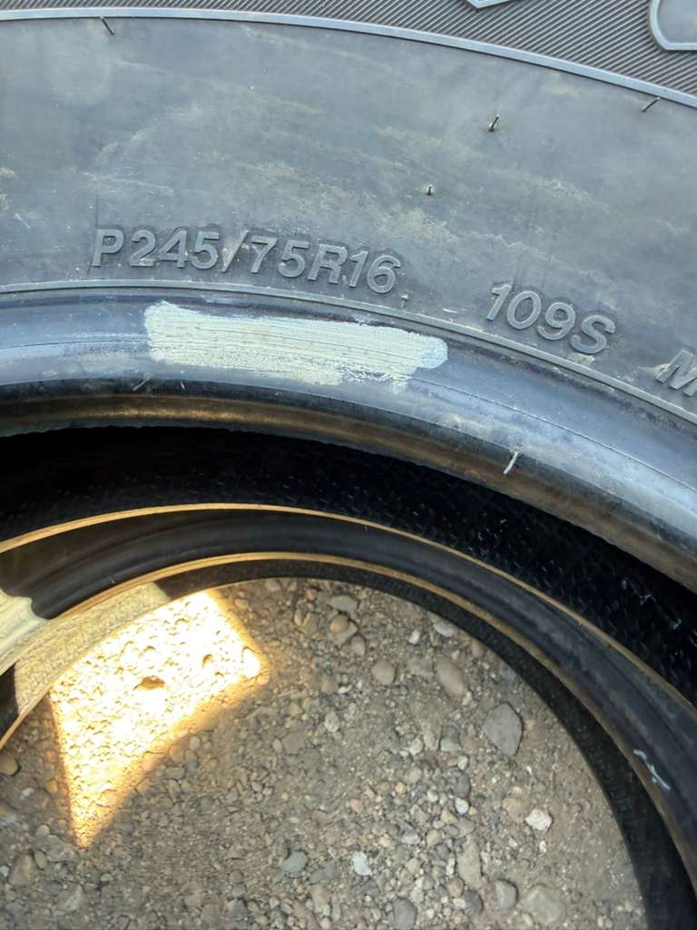 245/75R16  Pair (2 Used Tires) Firestone Destination LE2