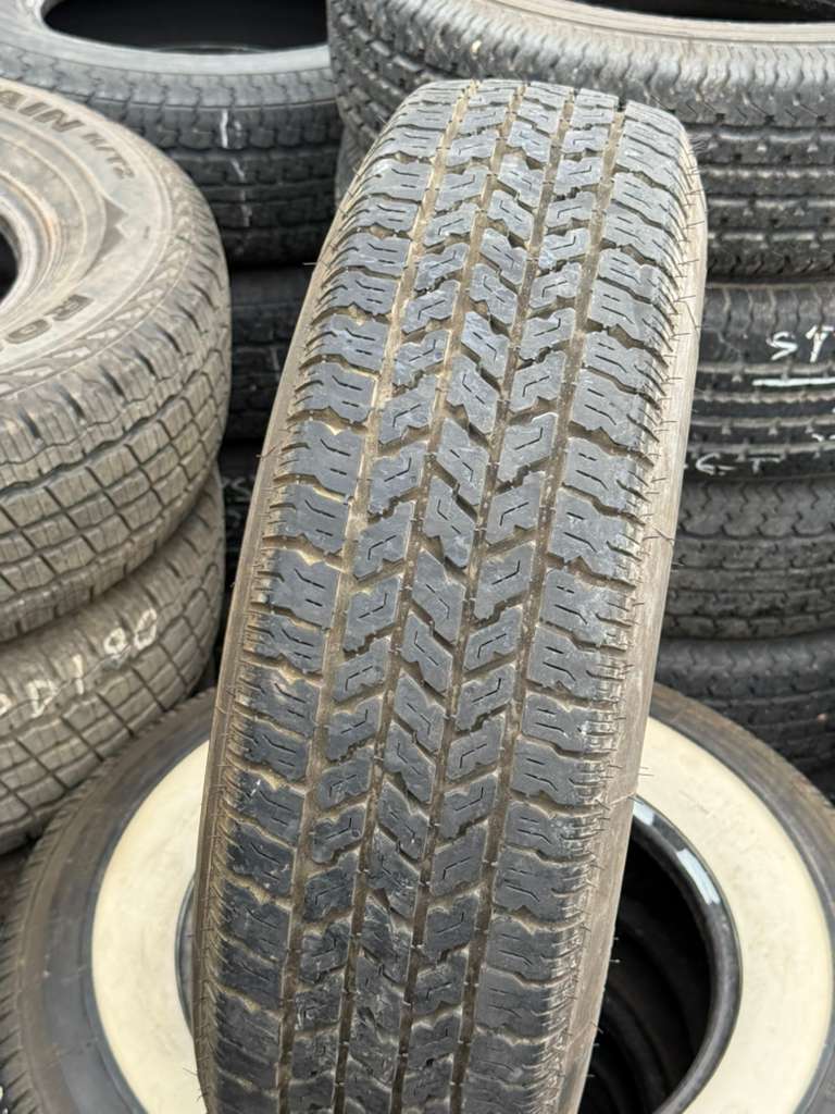 205/75R15 Pair (2 Used Tires) Coker Classic White Wall