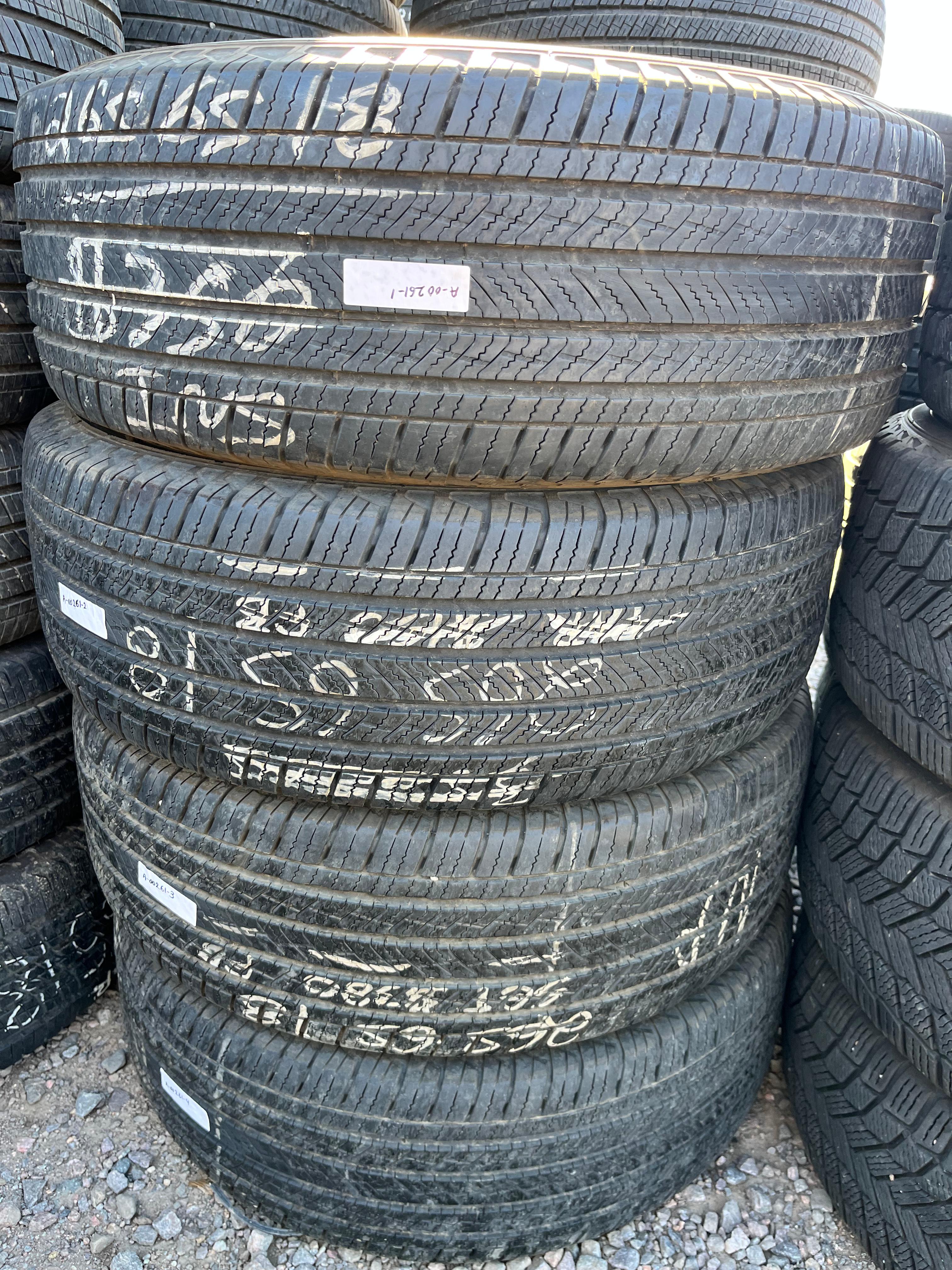 265/65R18 Set (4 Used Tires) Michelin Primacy LTX