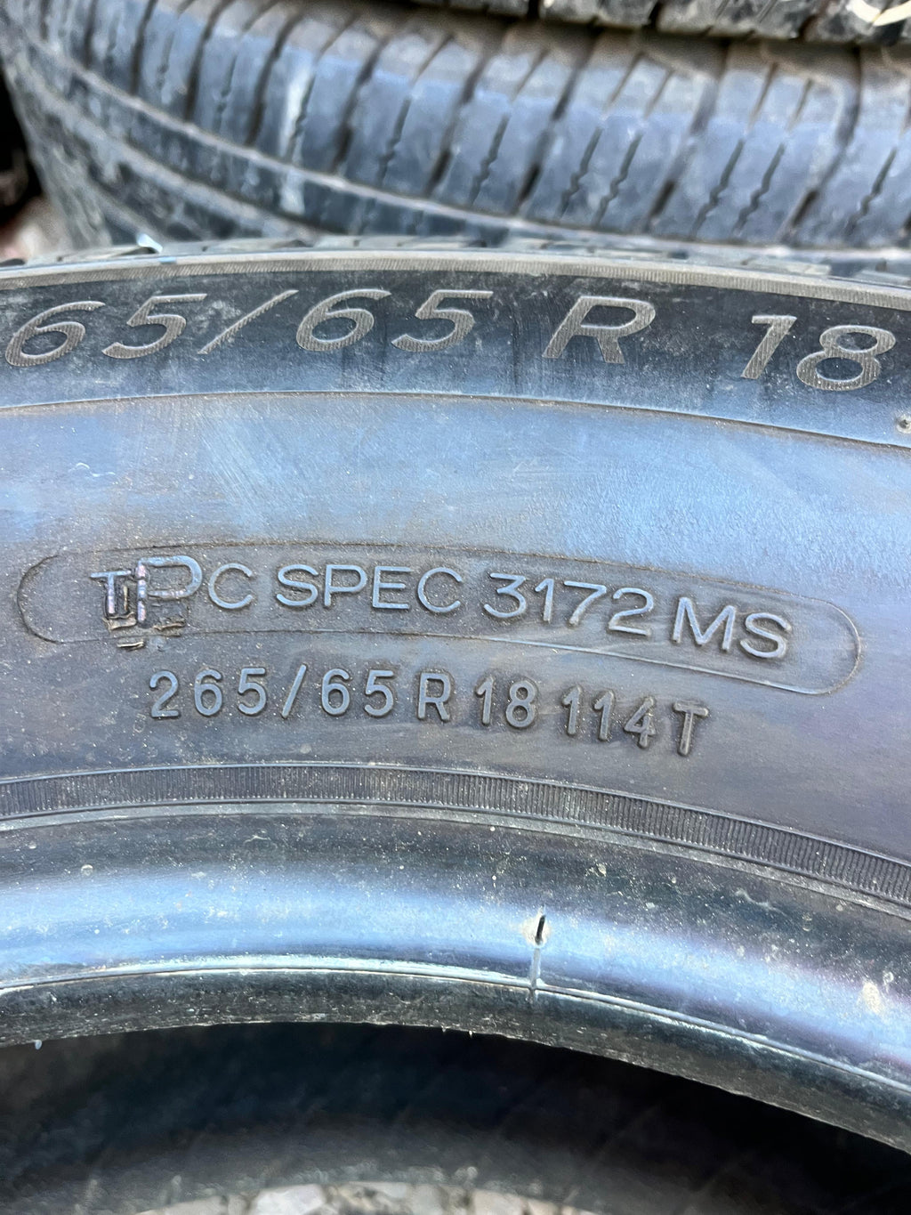 265/65R18 Set (4 Used Tires) Michelin Primacy LTX