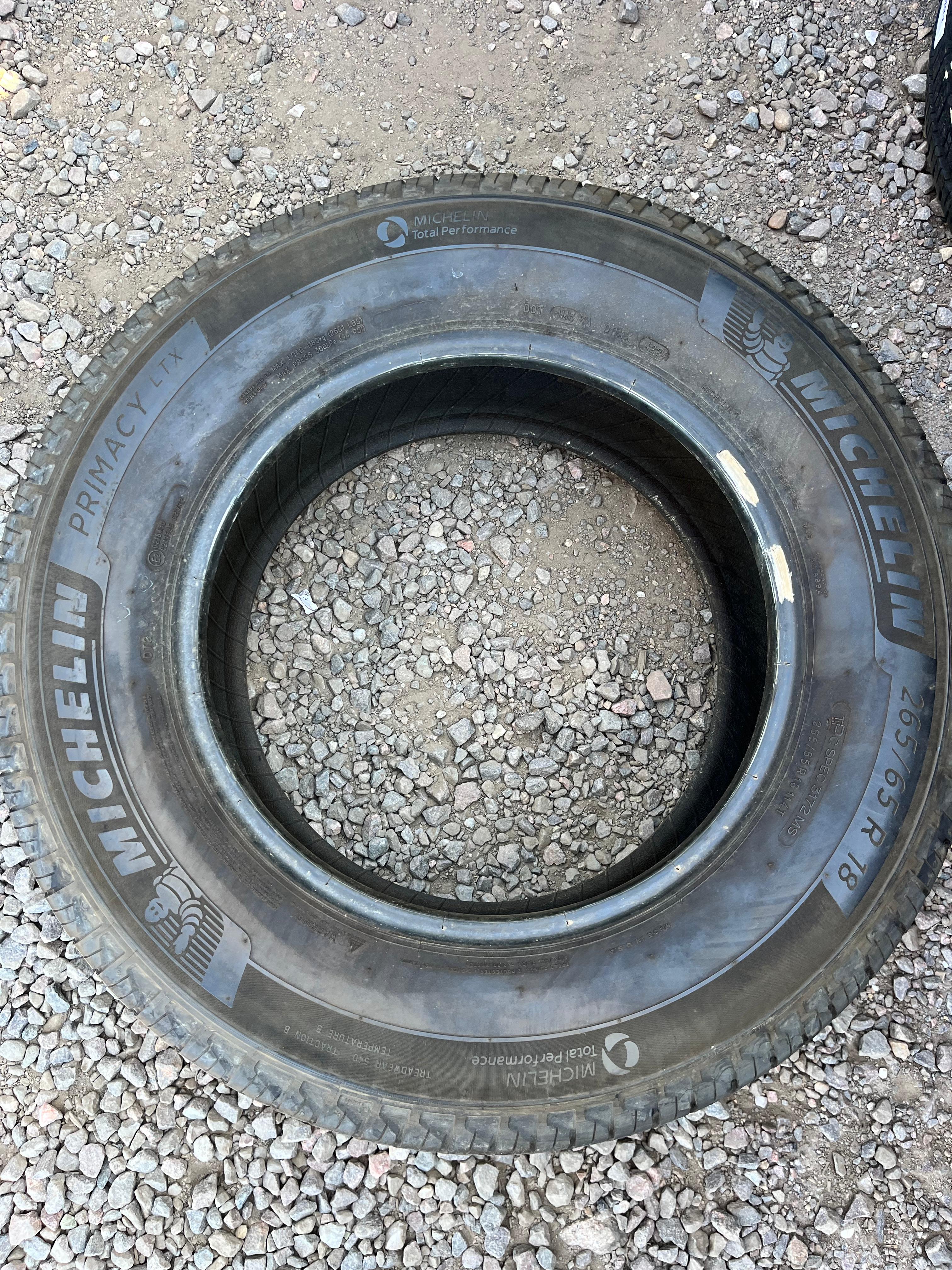 265/65R18 Set (4 Used Tires) Michelin Primacy LTX