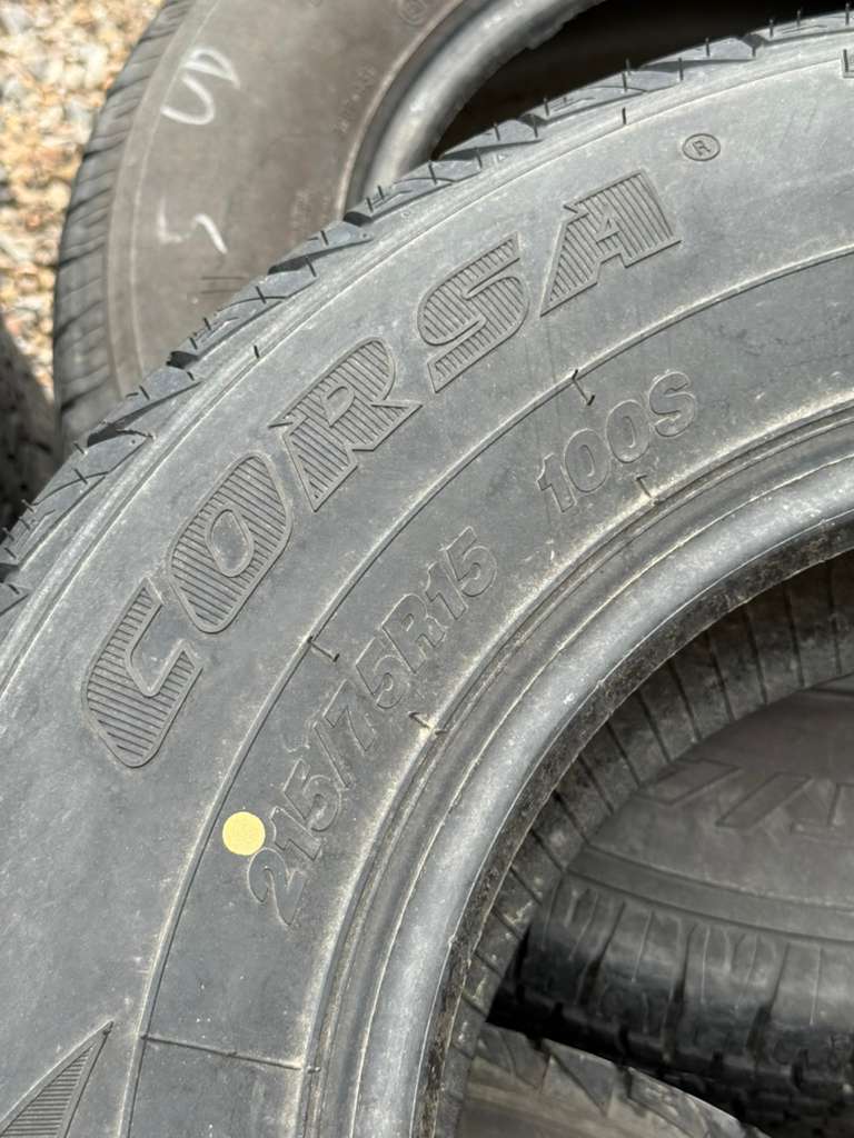 215/75R15 (3 Used Tires) Corsa Highway Terrain Plus