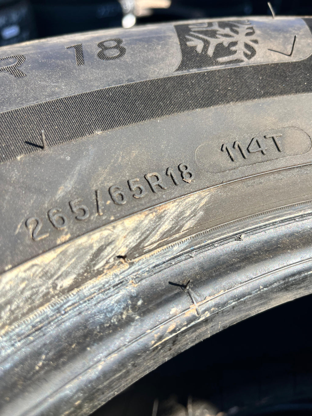 265/65R18 Set (4 Used Tires) Michelin X-ICE Snow Tire