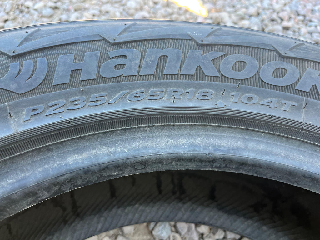 235/65R18 (3 Used Tires) Hankook I PIKE RW11