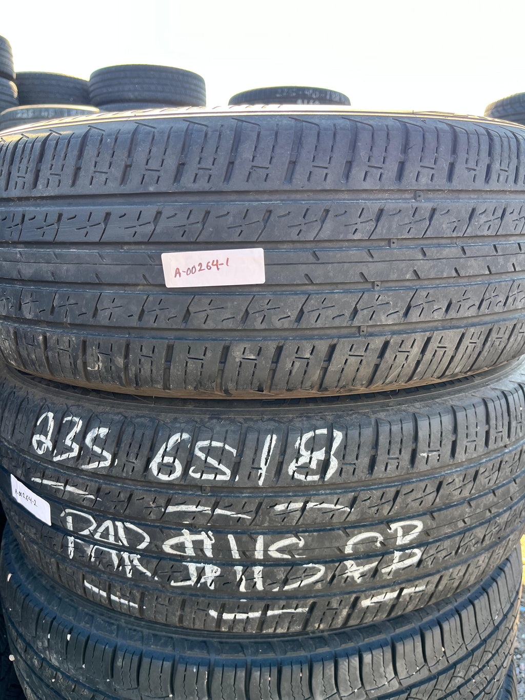 235/65R18 Pair (2 Used Tires)Mohave CrossOver