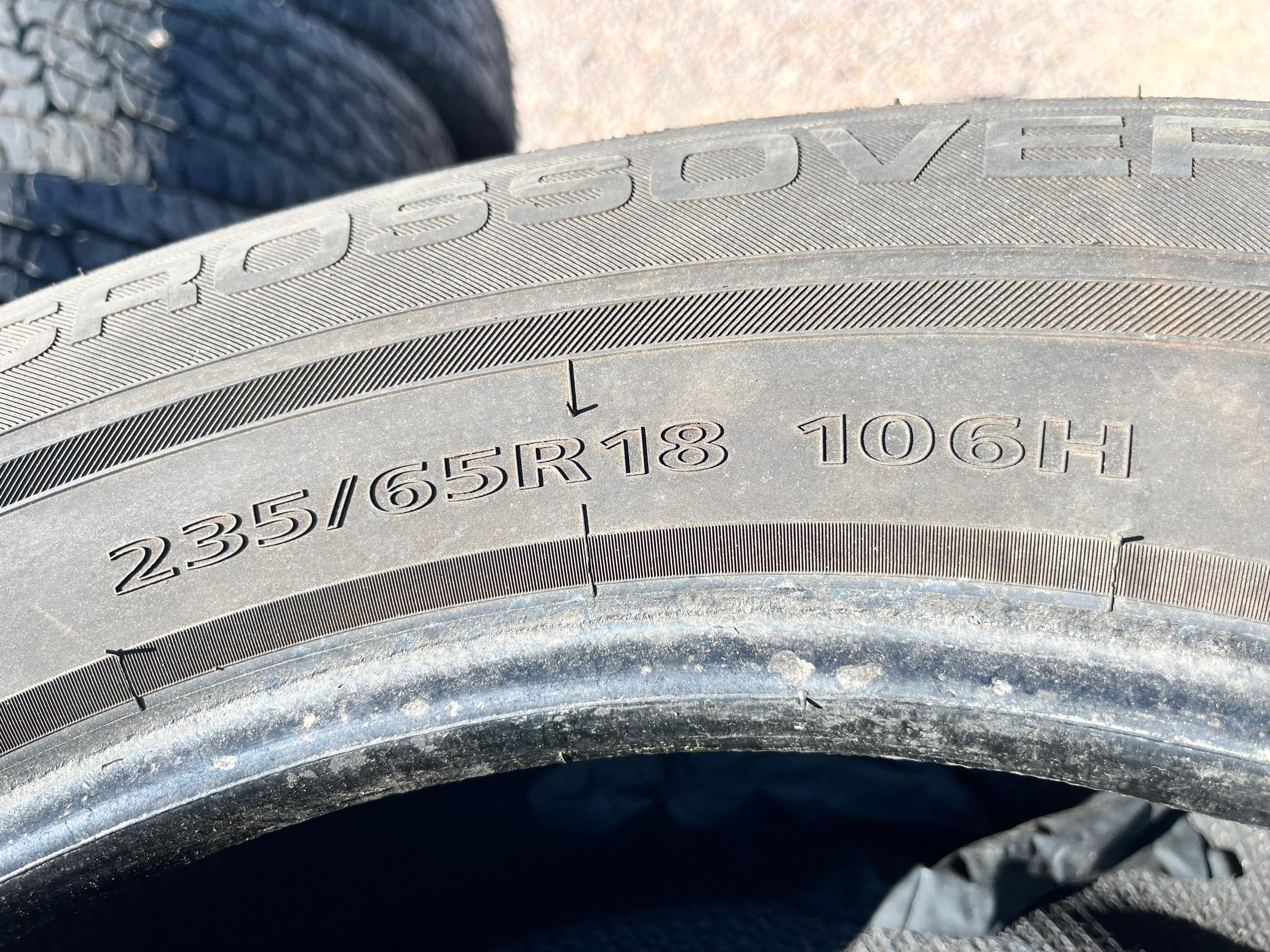 235/65R18 Pair (2 Used Tires)Mohave CrossOver