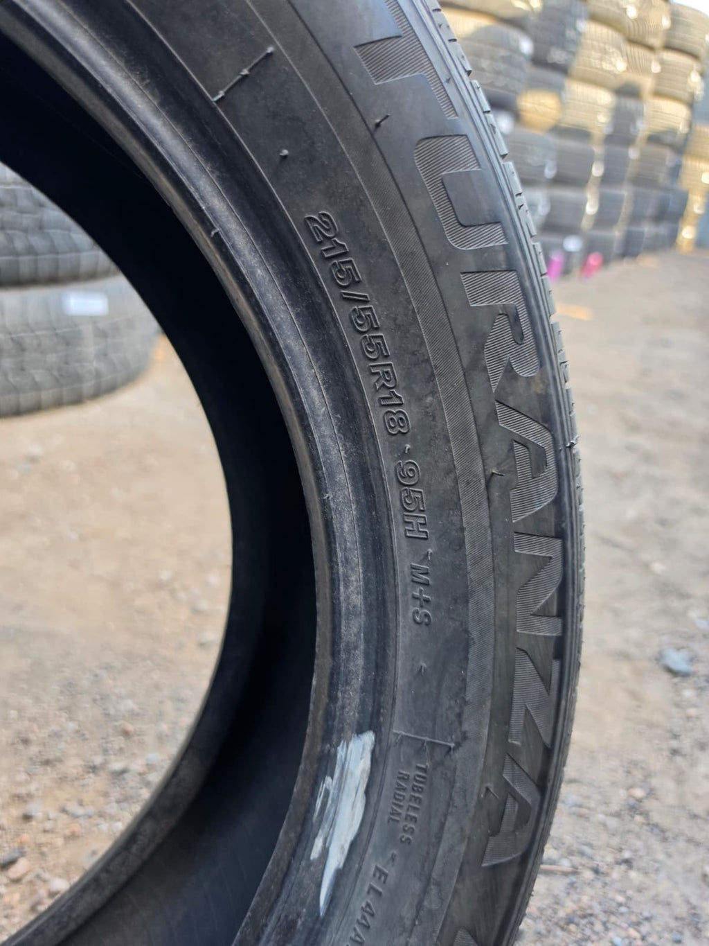 215/55R18 (3 Used Tires) Bridgestone Turanza EL