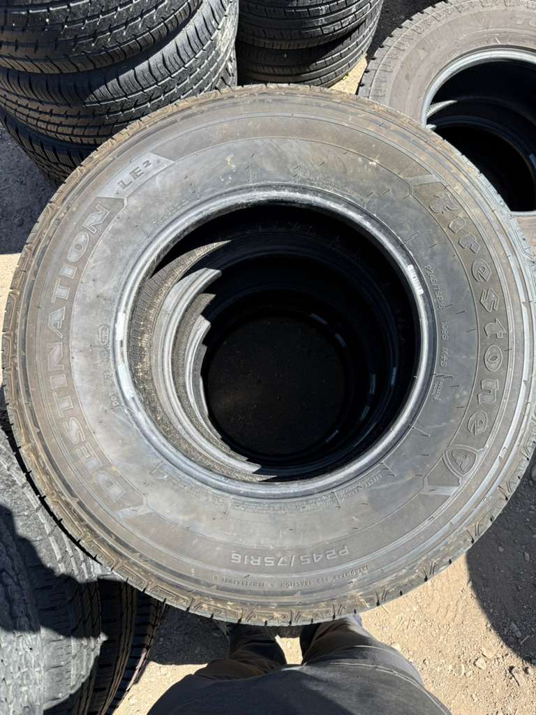 245/75R16 Set (4 Used Tires) Firestone Destination LE2