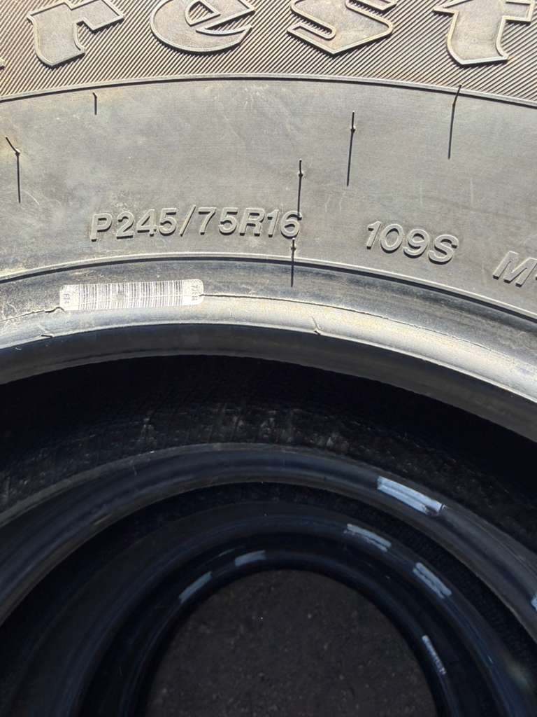 245/75R16 Set (4 Used Tires) Firestone Destination LE2