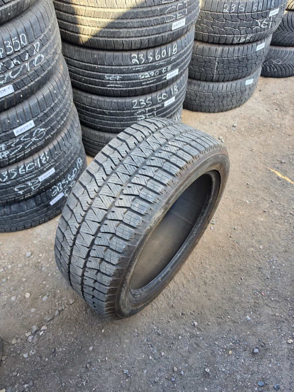 235/50R18 Pair (2 Used Tires) Bridgestone Blizzak