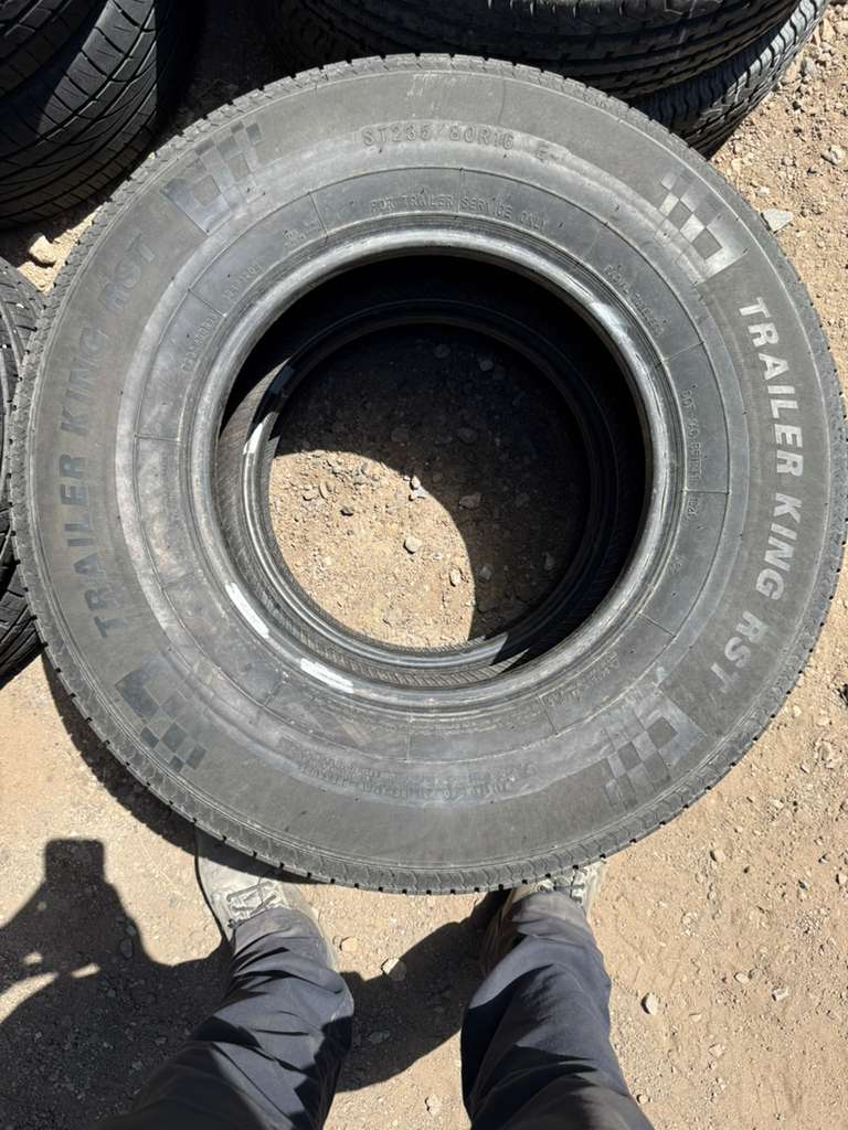 ST235/80R16 Pair (2 Used Tires) Trailer King  RST