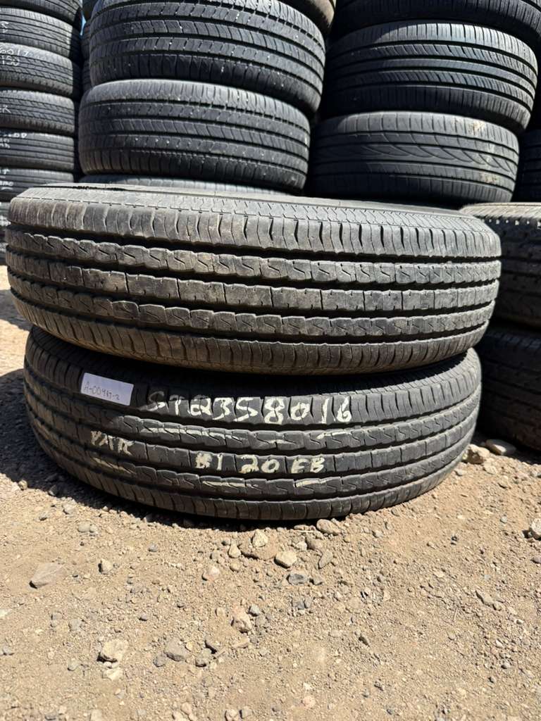 ST235/80R16 Pair (2 Used Tires) Trailer King  RST