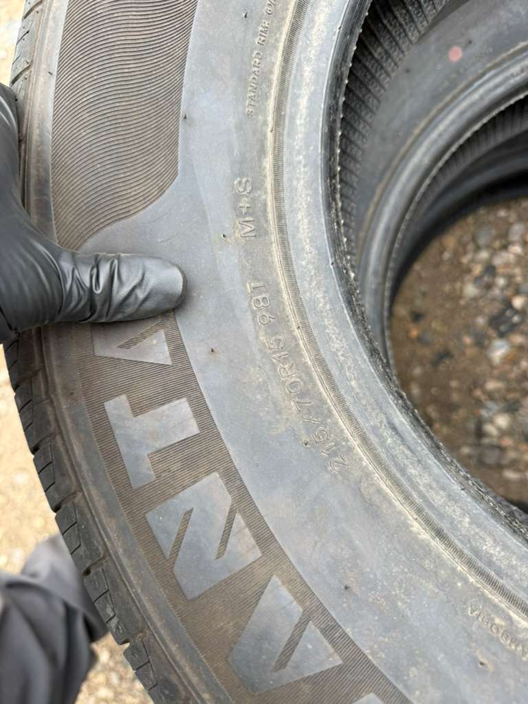 215/70R15 (3 Used Tires) Advanta ER-800