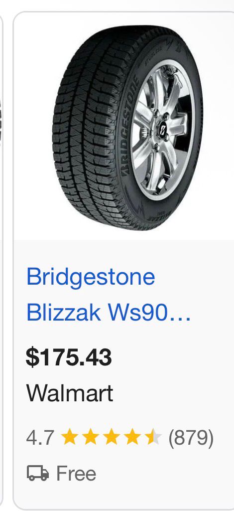 205/65R15 Set (4 Used Tires) Bridgestone Blizzak WS90