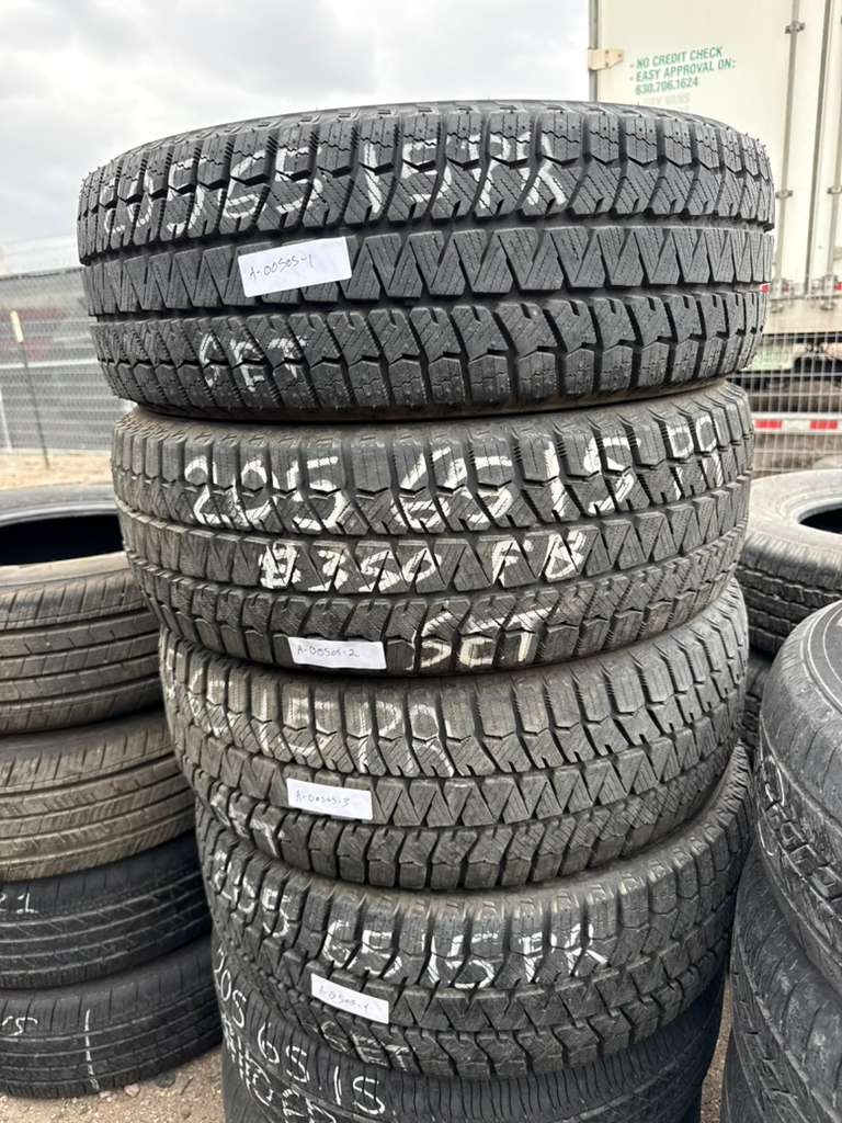 205/65R15 Set (4 Used Tires) Bridgestone Blizzak WS90