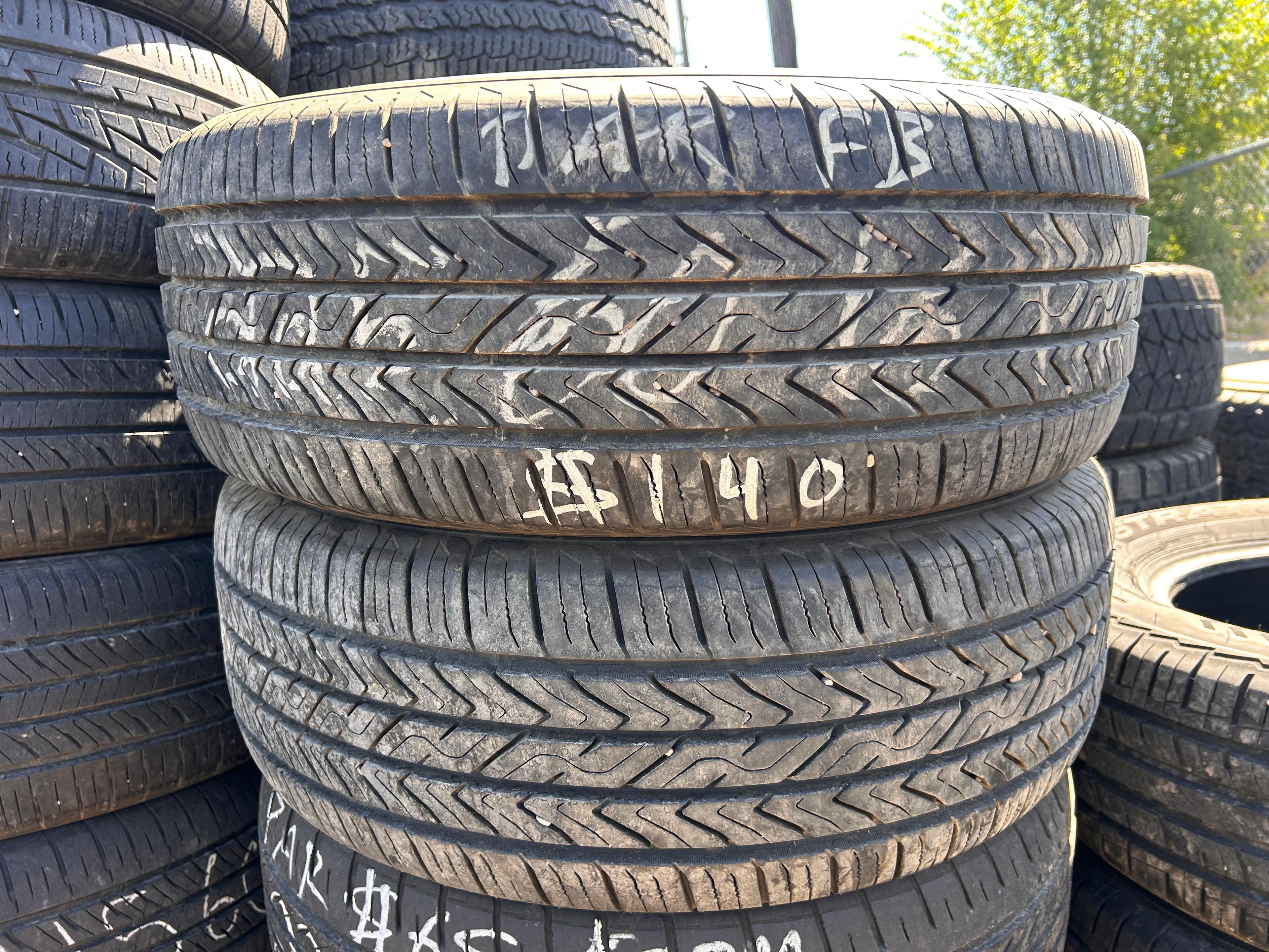 225/60R16 Pair (2 Used Tires) Toyo Extensa AS2