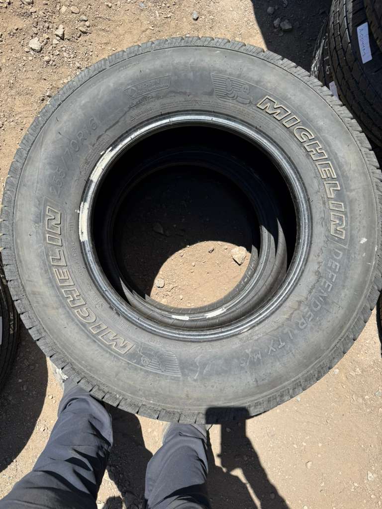 255/70R16 Pair (2 Used Tires) Michelin Defender LTX M/S
