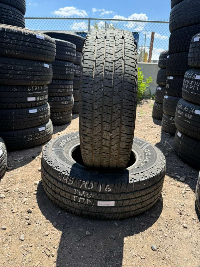 245/70R16 Pair (2 Used Tires) Goodyear Wrangler Workhorse HT