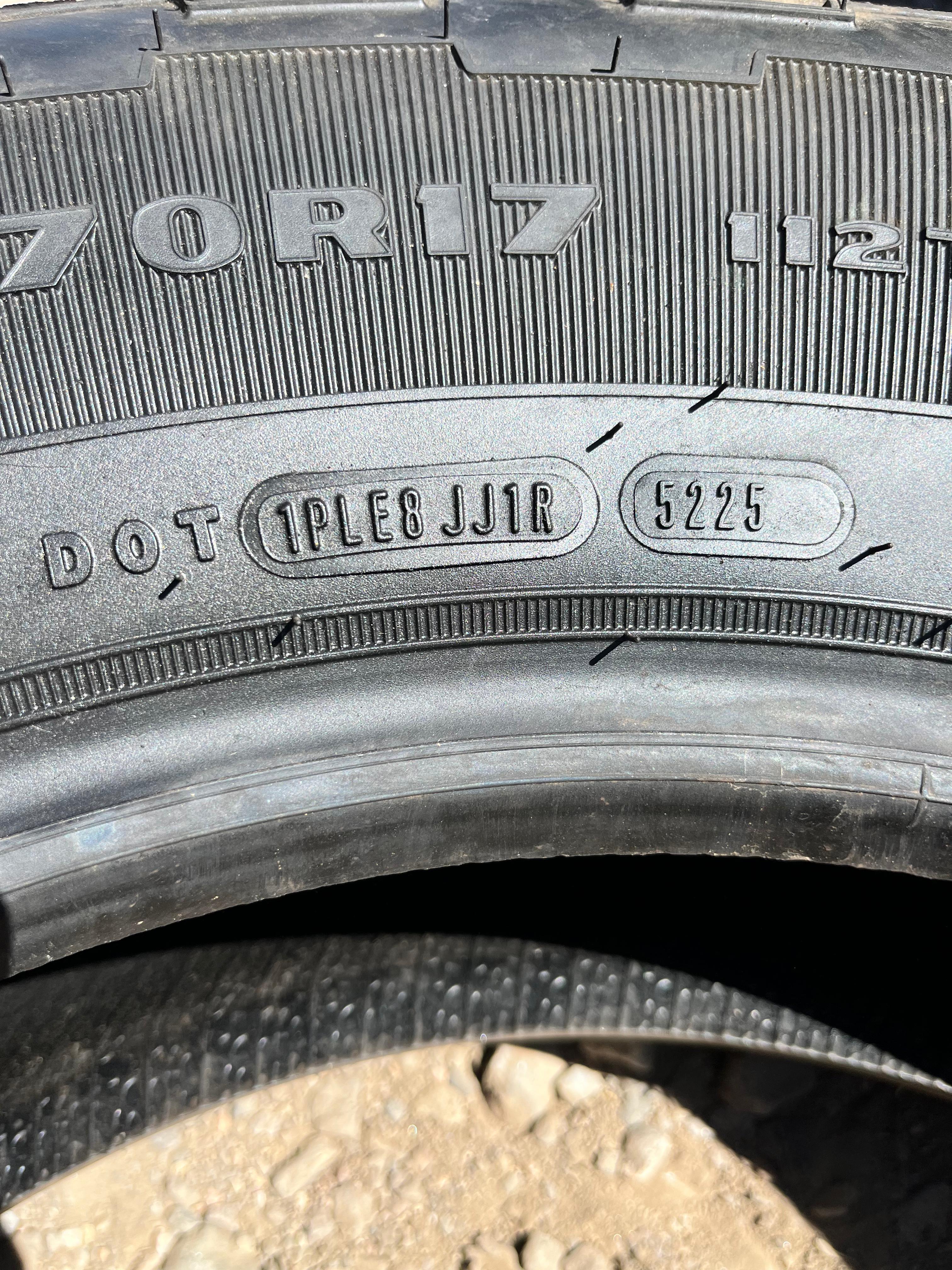 255/70R17 Set (4 Used Tires) Goodyear Wrangler(Territory)