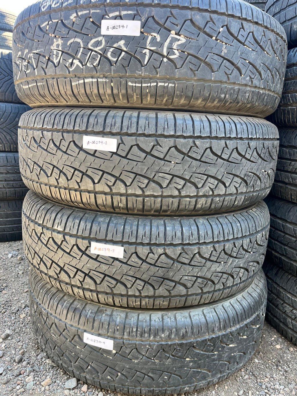 265/70R17 Set (4 Used Tires) Pirelli Scorpion (ATR)
