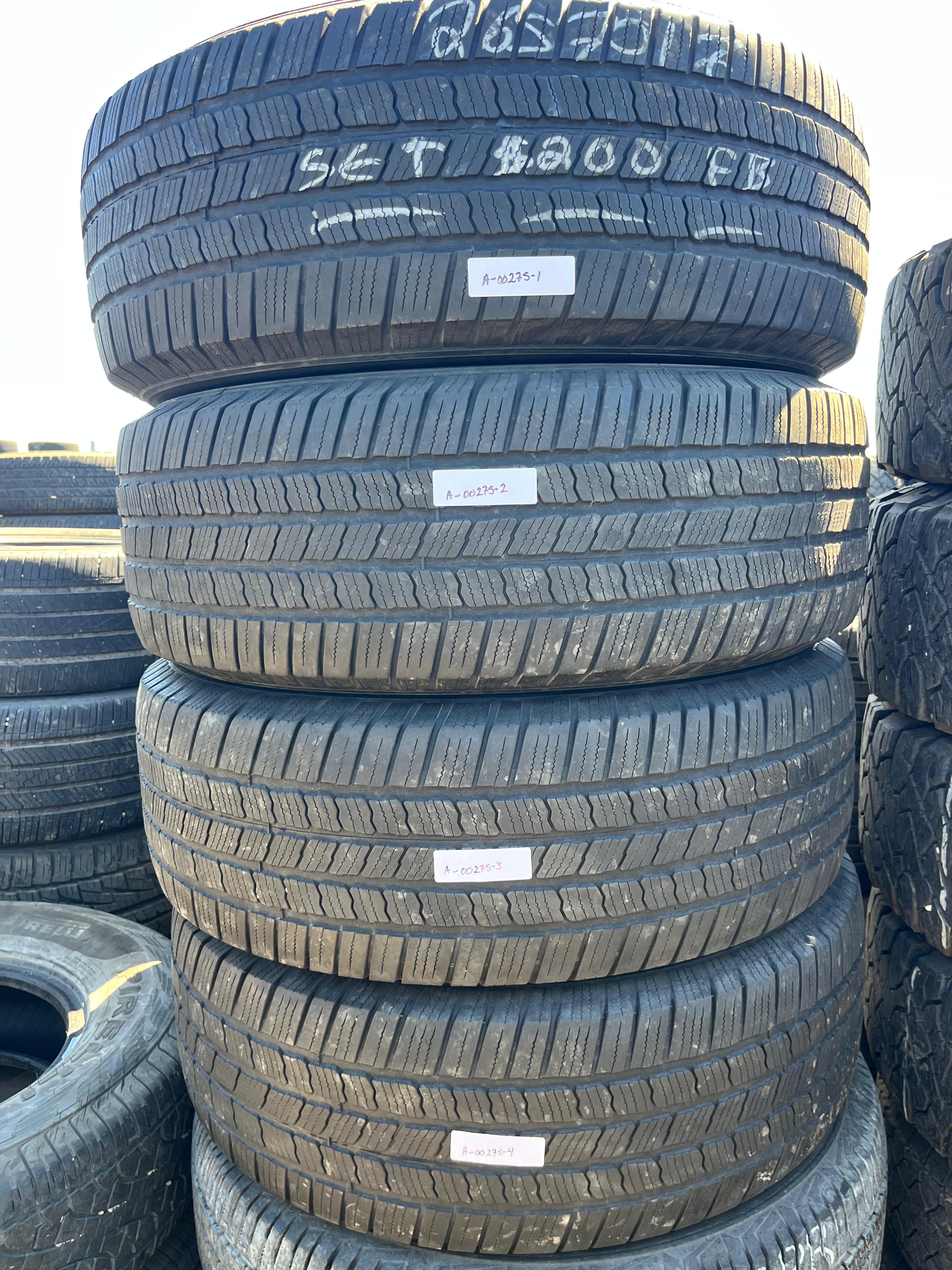 265/70R17 Set (4 Used Tires) Michelin Defender LT