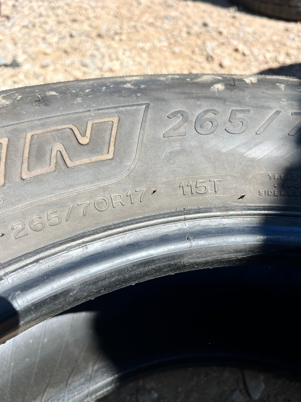 265/70R17 Set (4 Used Tires) Michelin Defender LT