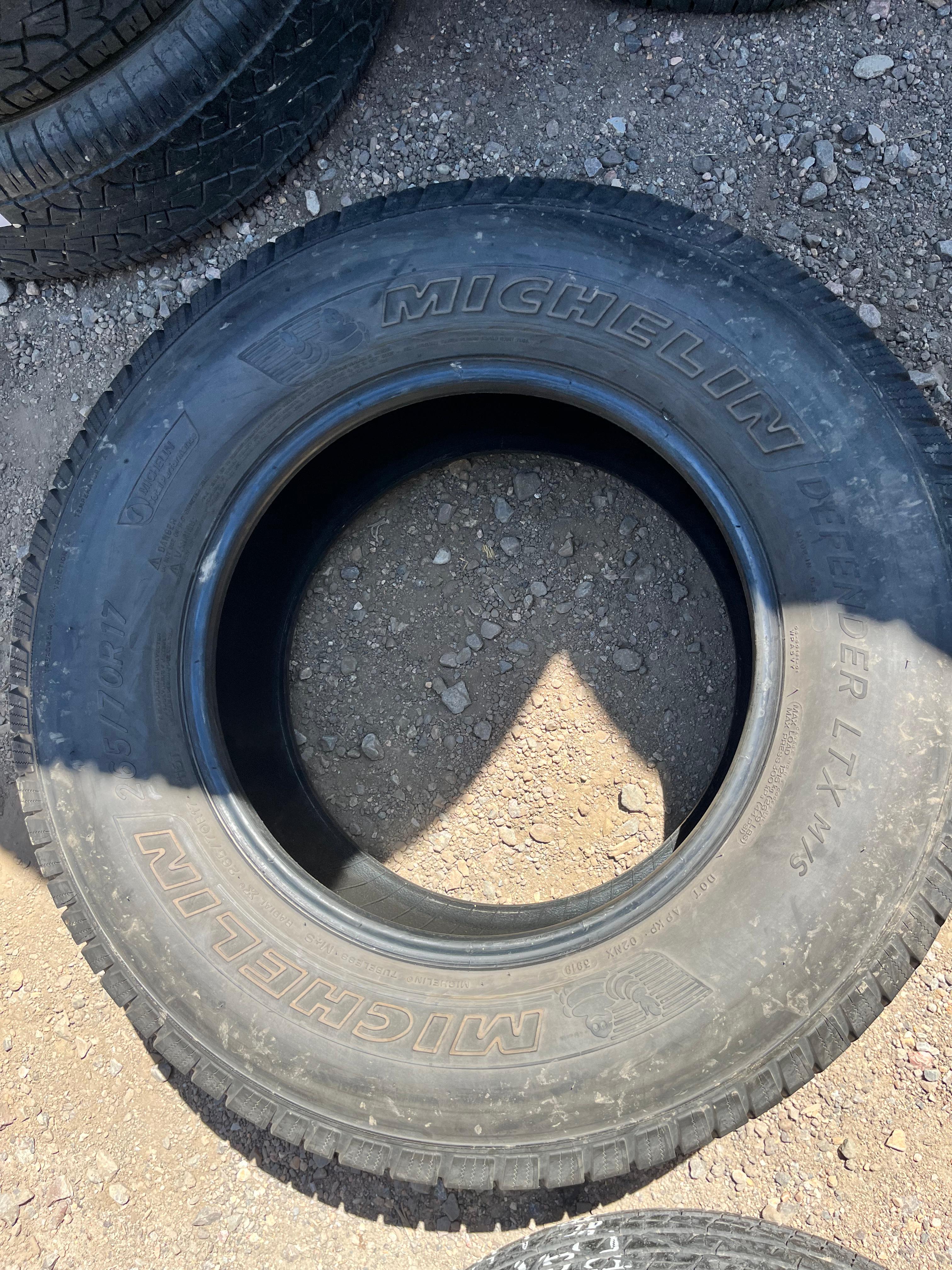 265/70R17 Set (4 Used Tires) Michelin Defender LT
