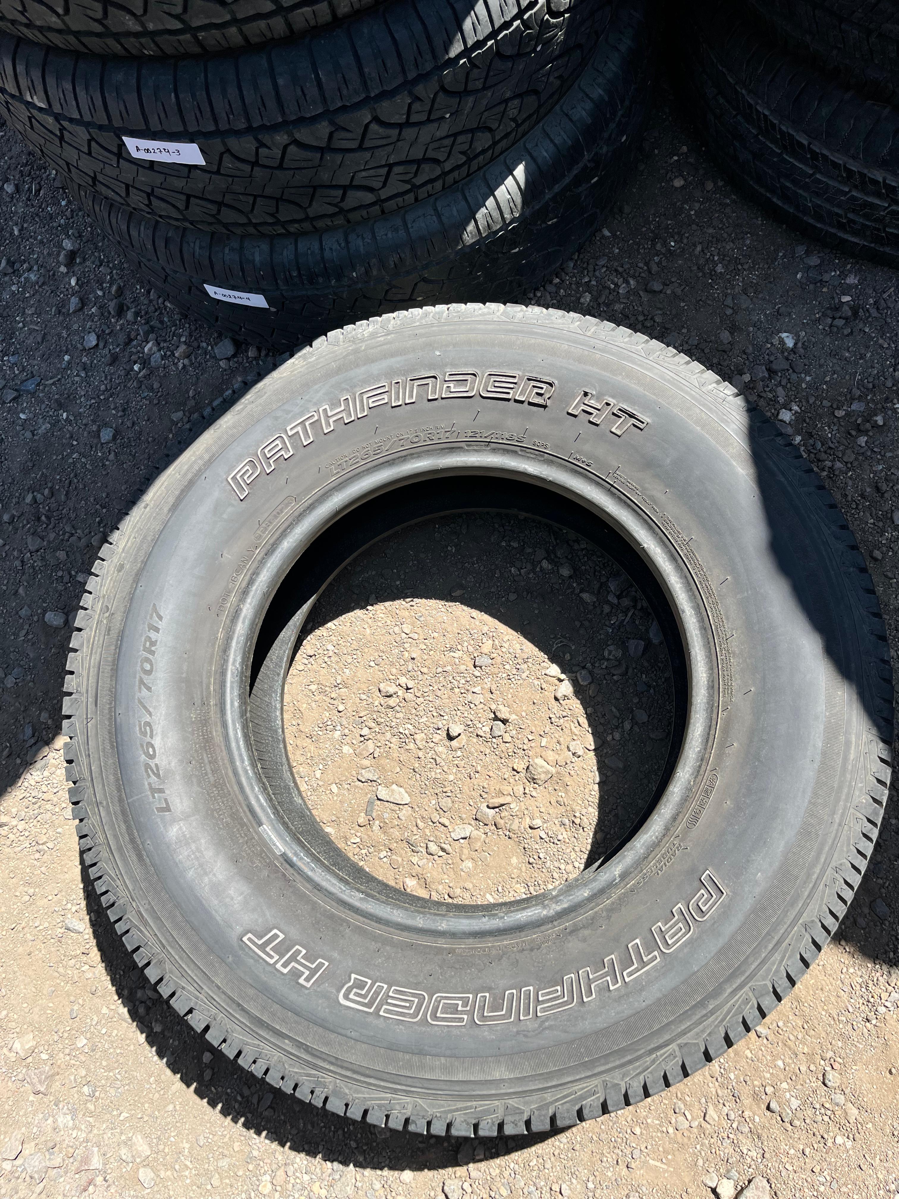 LT265/70R17 Set (4 Used Tires) Pathfinder Pathfinder HT
