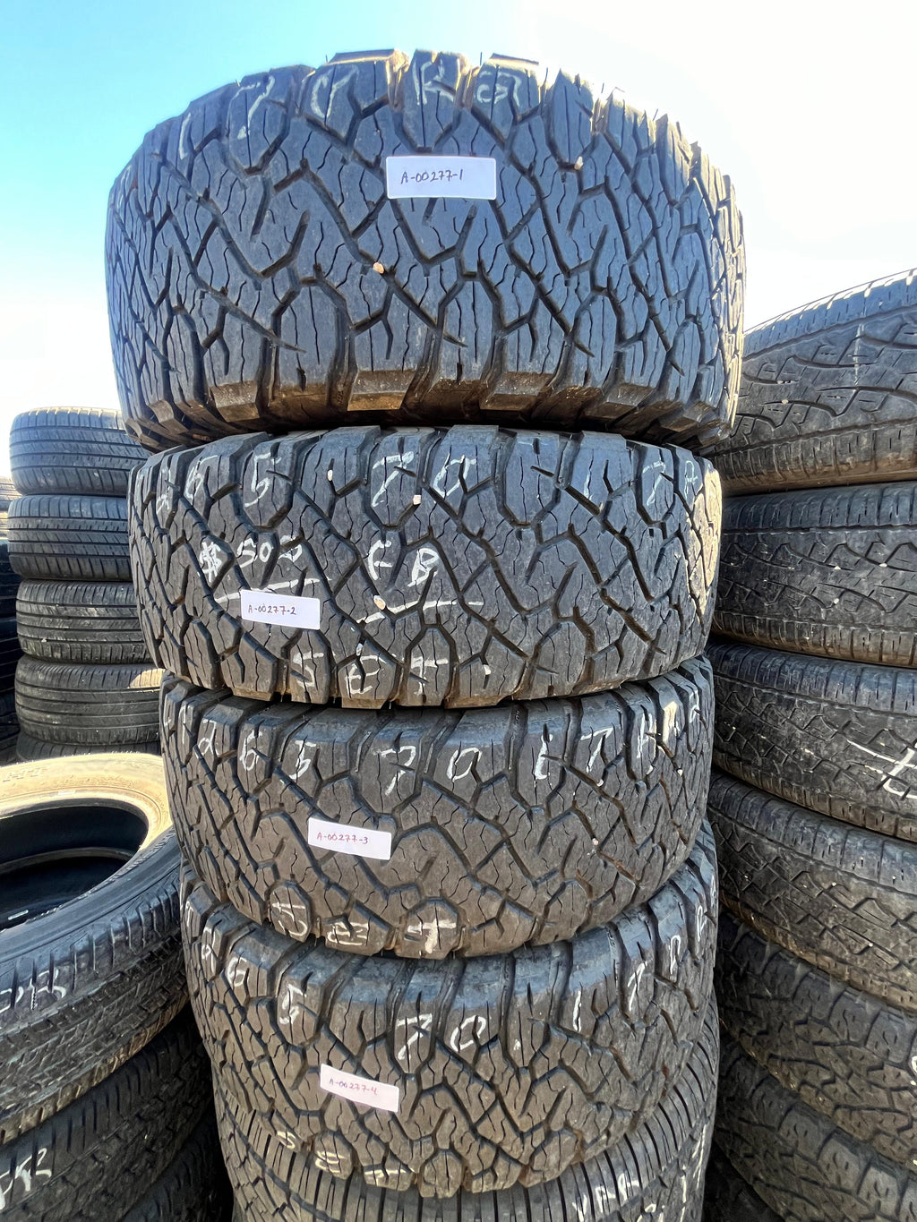 LT265/70R17 Set (4 Used Tires) BFGoodrich Baka Champion (KO3)