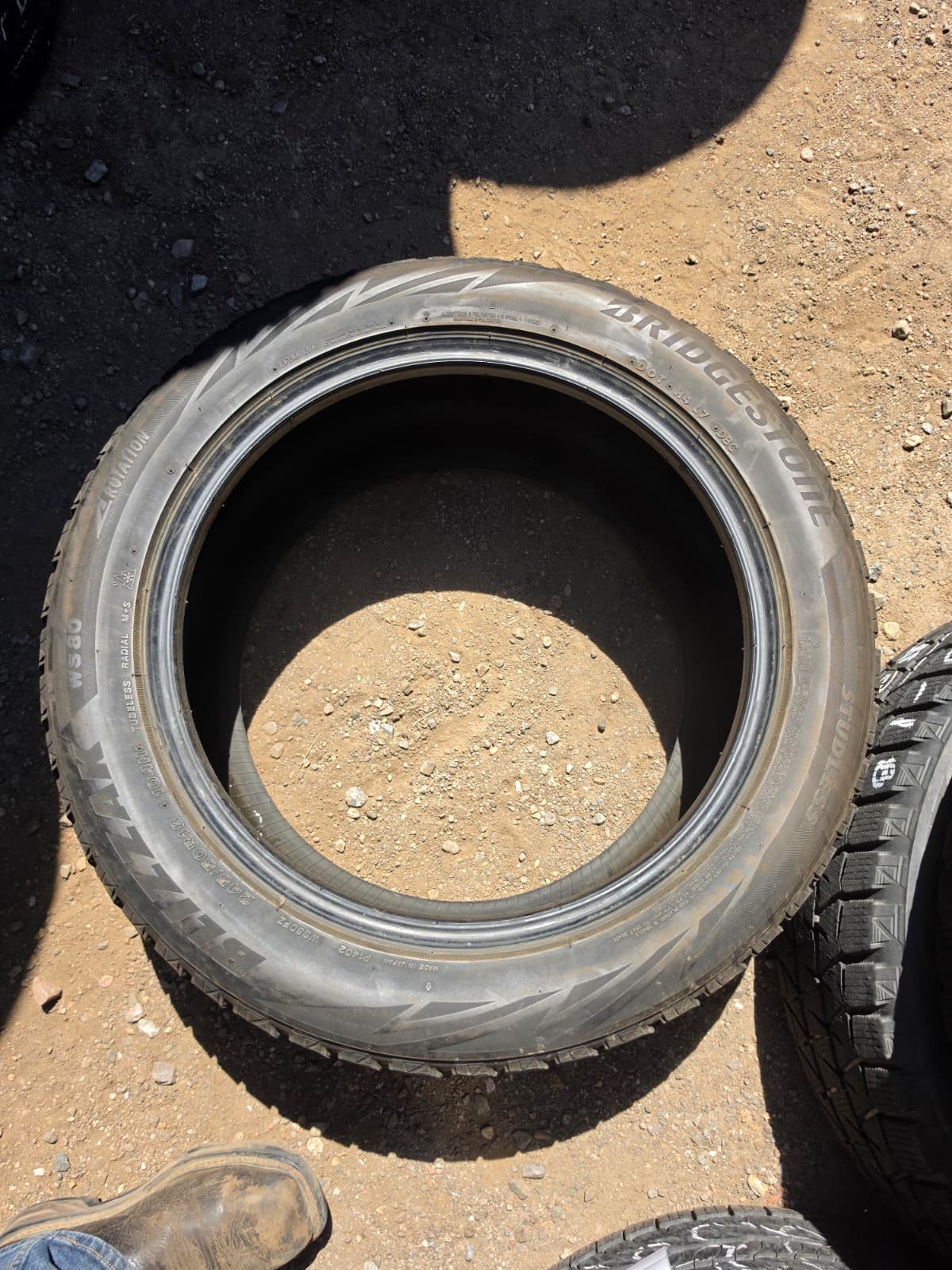 245/50R18 Set (4 Used Tires) Bridgestone Blizzak
