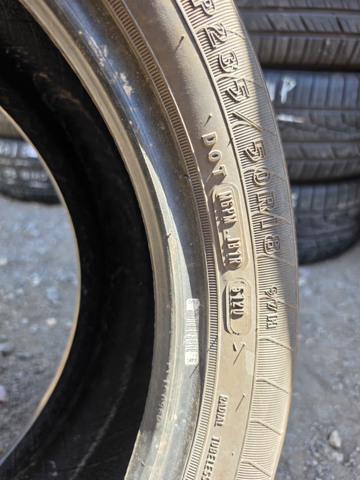 235/50R18 Pair (2 Used Tires) Goodyear Eagle LS2