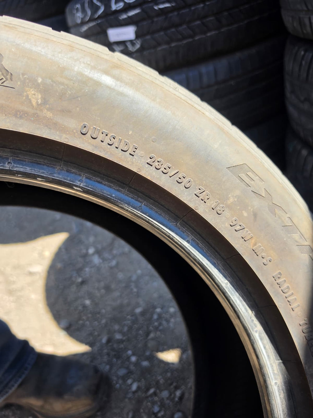 235/50ZR18 Pair (2 Used Tires) Continental ExtremeContact