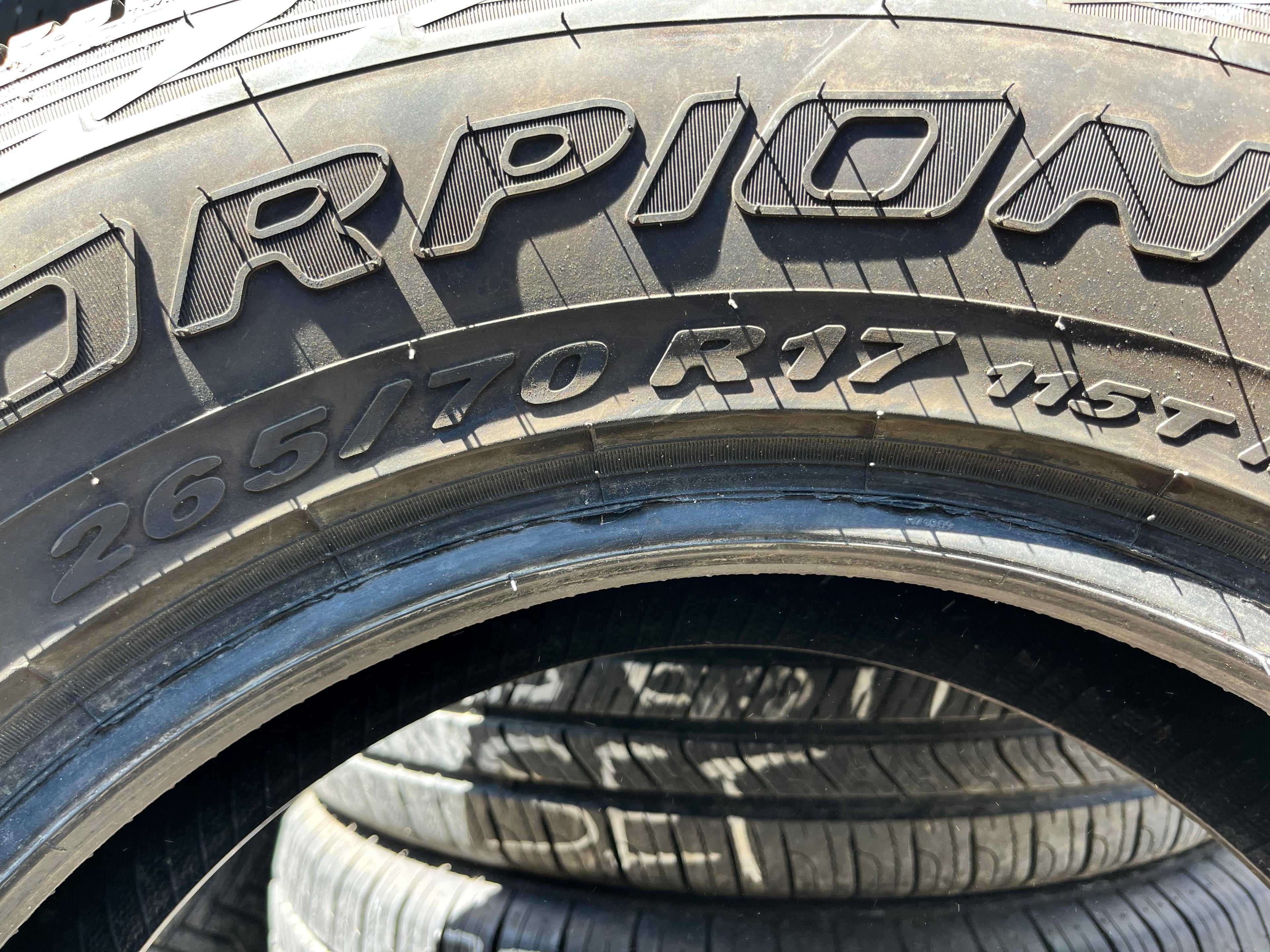 265/70R17 Pair (2 Used Tires) Pirelli Scorpion (ATR)