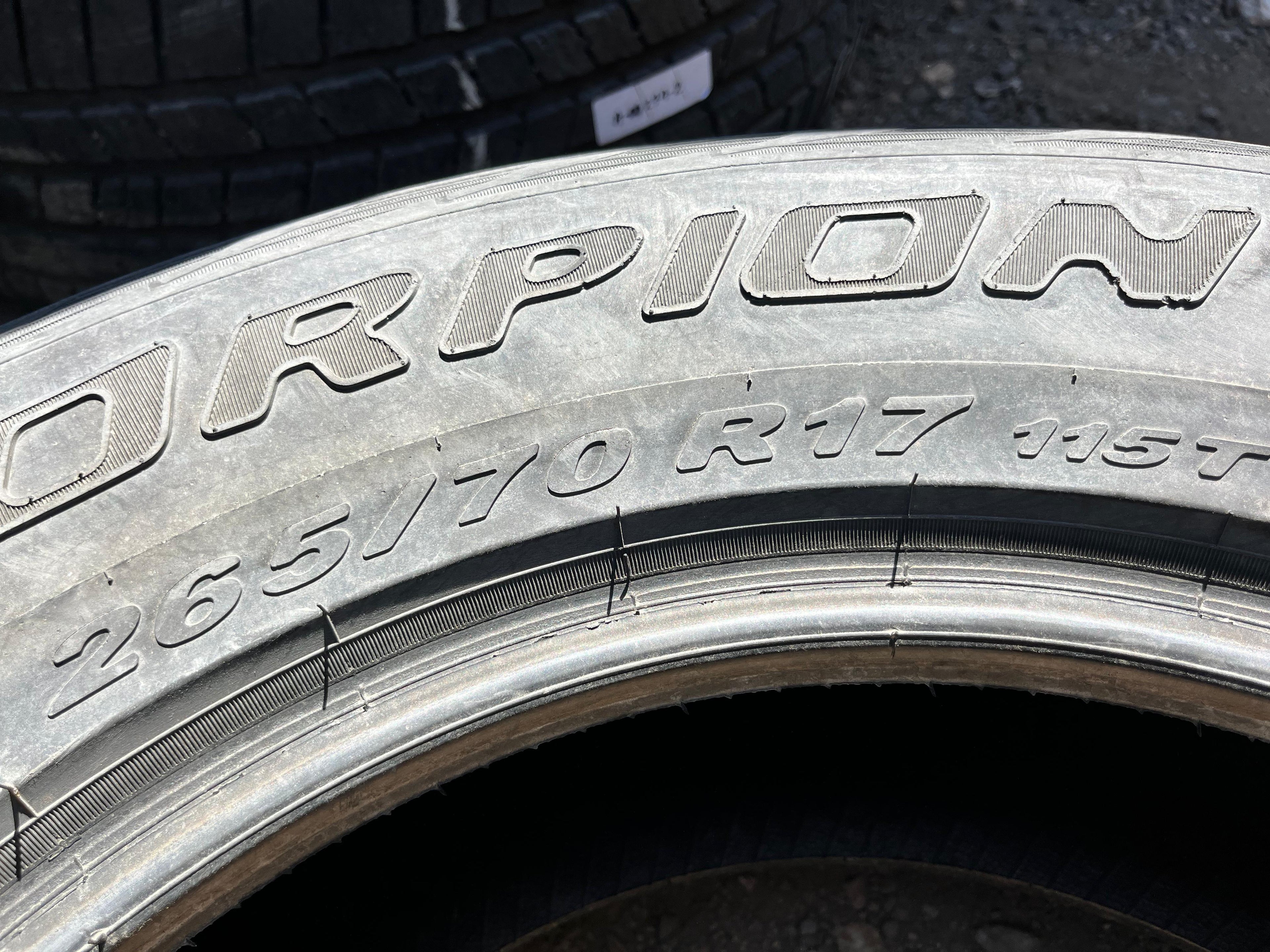 265/70R17 Set (4 Used Tires) Pirelli Scorpion (ATR)