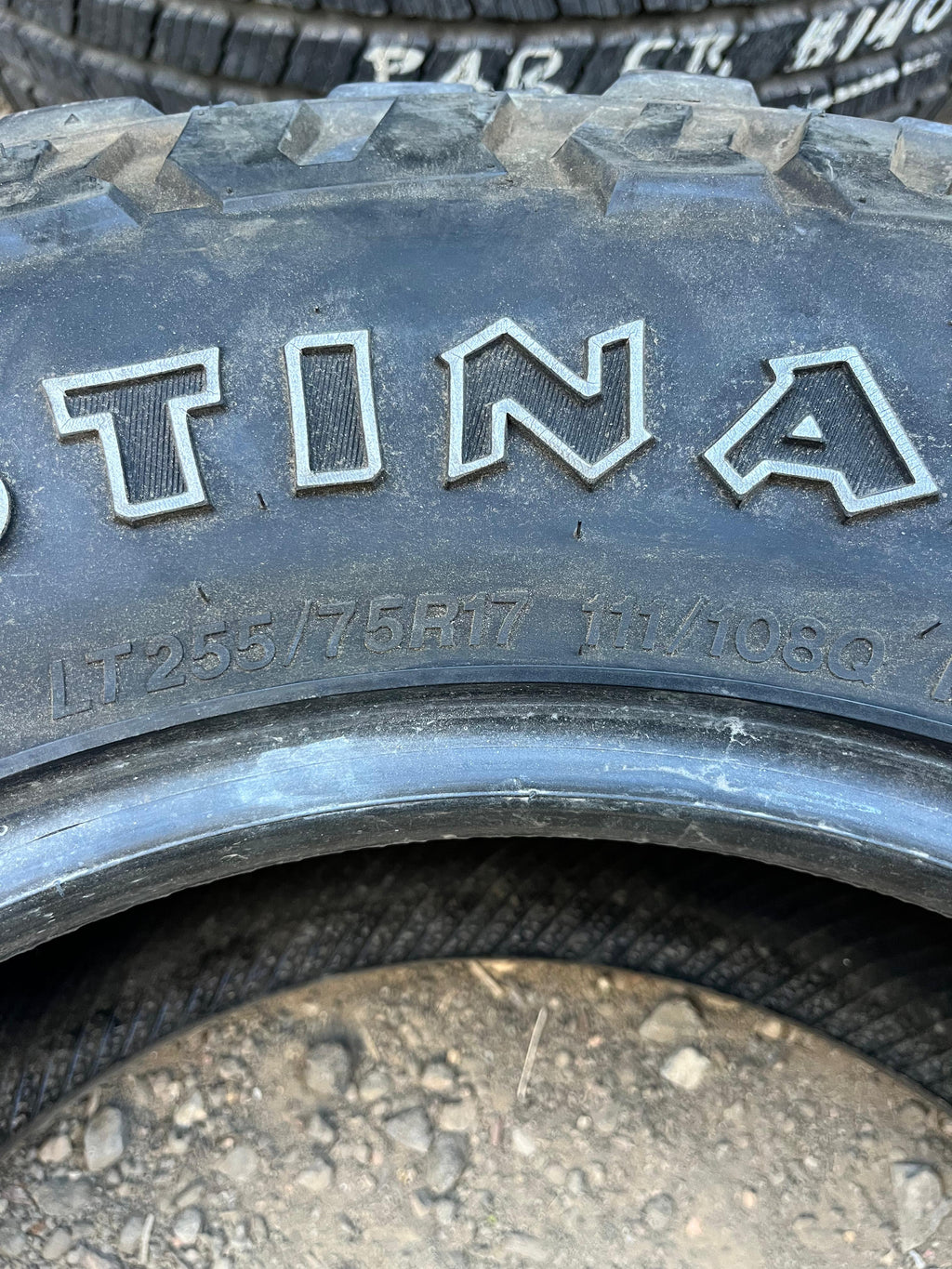 LT255/75R17 Pair (2 Used Tires) Firestone Destination