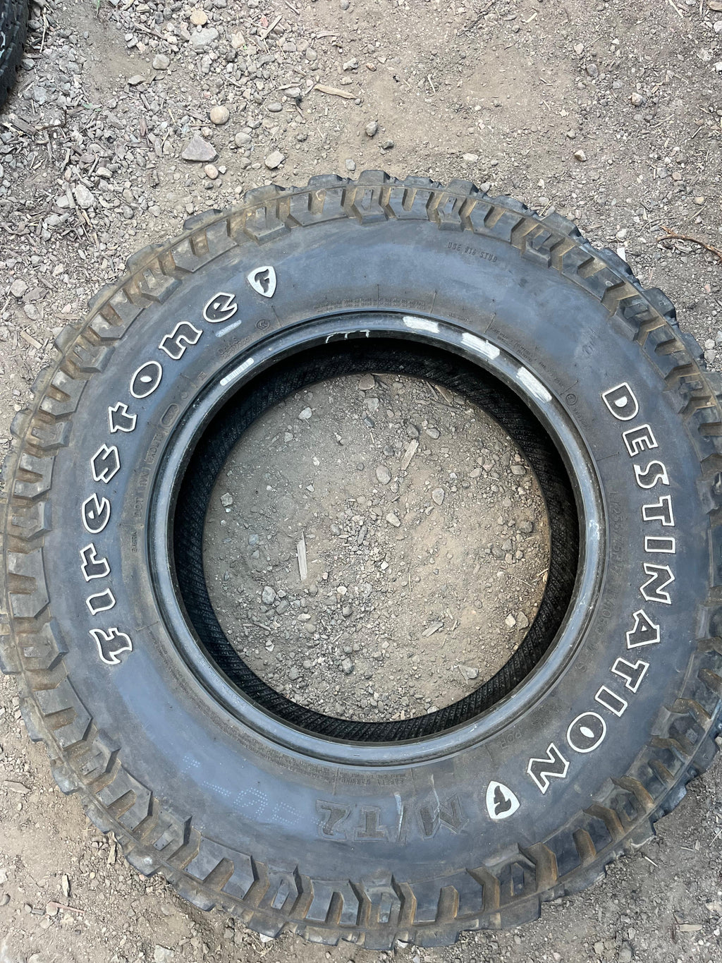 LT255/75R17 Pair (2 Used Tires) Firestone Destination