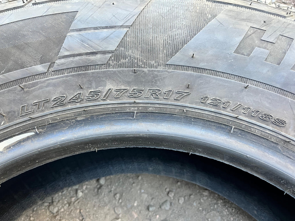 LT245/75R17 Set (4 Used Tires) Hercules Trac (CH4)
