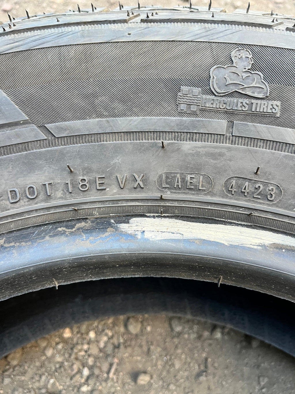LT245/75R17 Set (4 Used Tires) Hercules Trac (CH4)