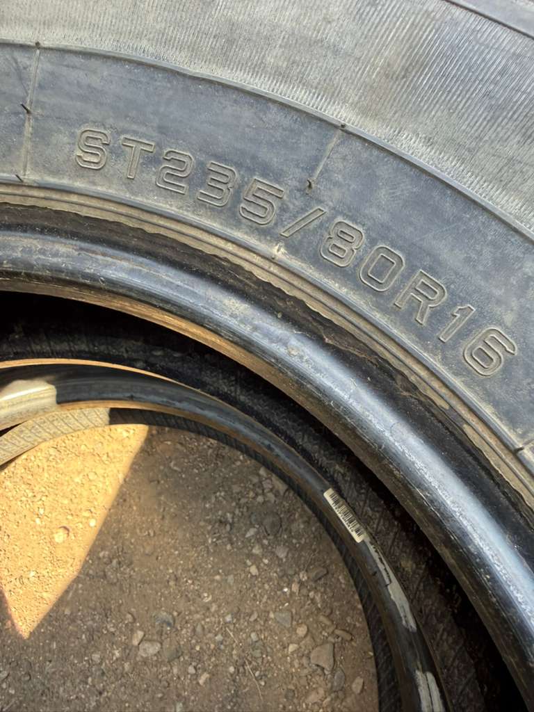 ST235/80R16 Pair (2 Used Tires)Trailer King ST Radial