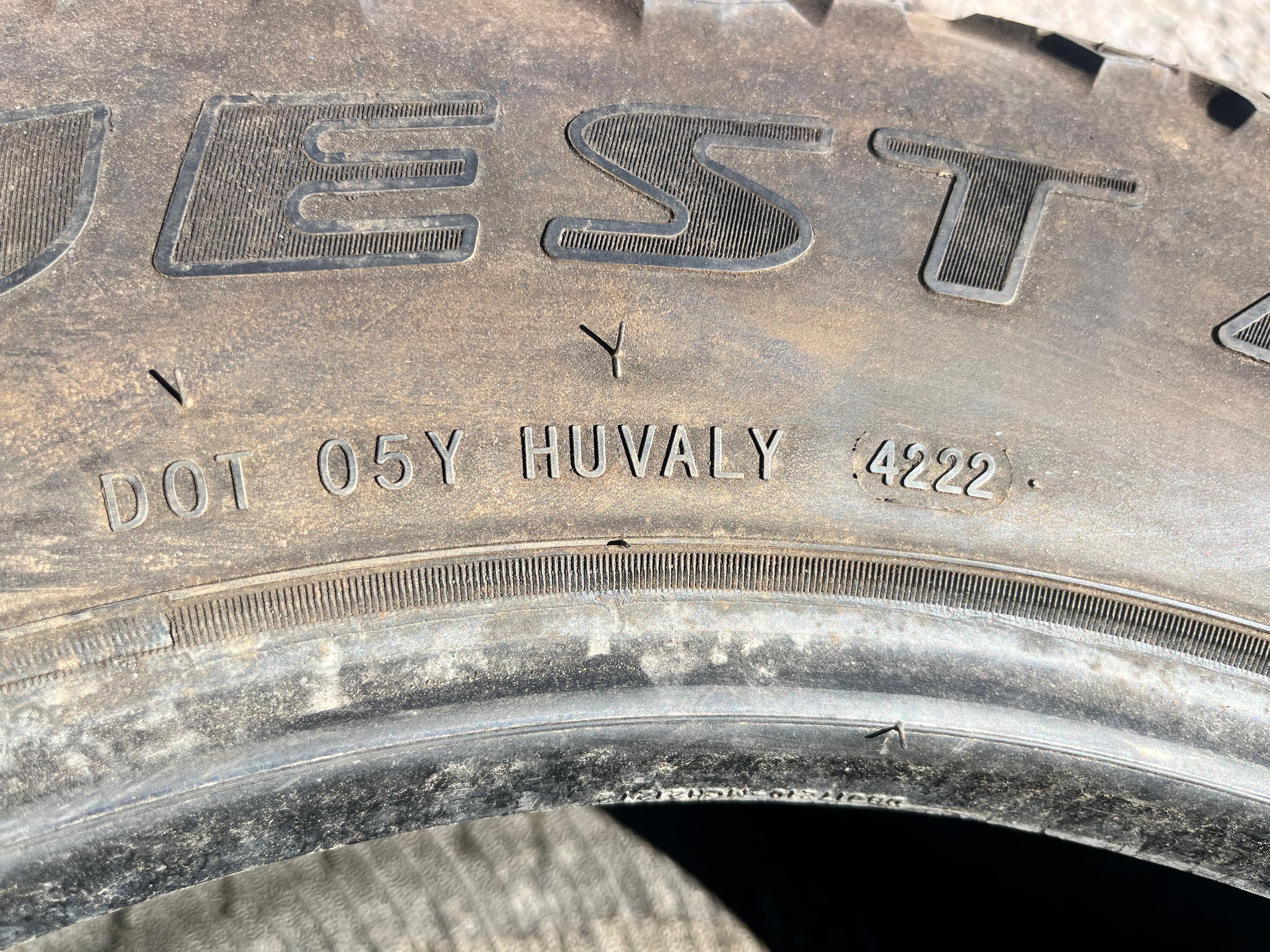 LT245/70R17 Pair (2 Used Tires) Road X RXQUEST (QX12)