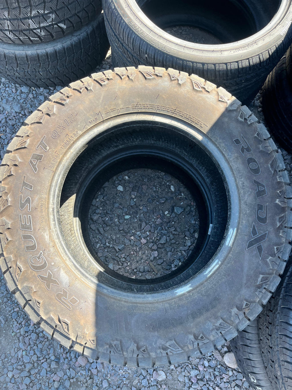 LT245/70R17 Pair (2 Used Tires) Road X RXQUEST (QX12)