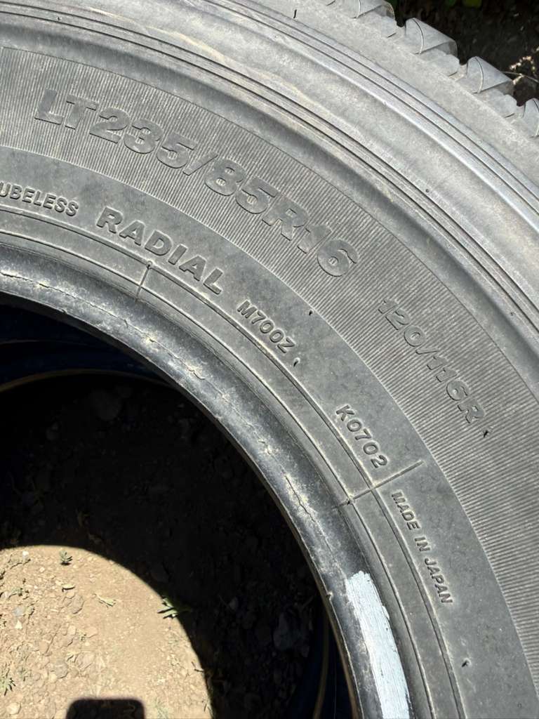 LT235/85R16 Pair (2 Used Tires) Bridgestone Duravis M700 HD