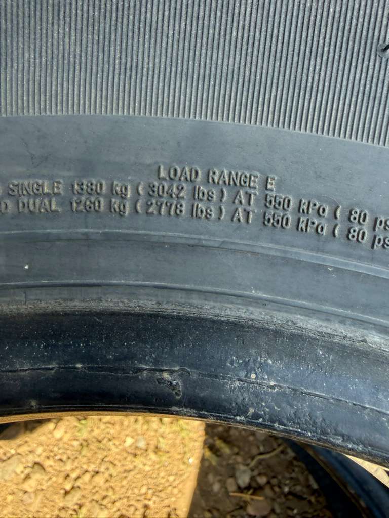 LT235/85R16 Pair (2 Used Tires) Bridgestone Duravis M700 HD