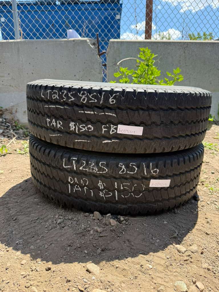 LT235/85R16 Pair (2 Used Tires) Bridgestone Duravis M700 HD