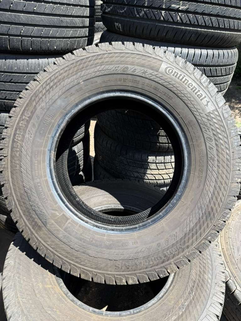 LT215/85R16 Set (4 Used Tires) Continental VanContact A/S