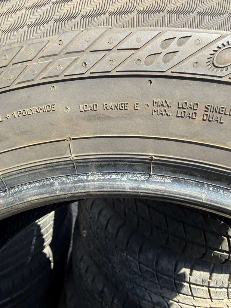 LT215/85R16 Set (4 Used Tires) Continental VanContact A/S